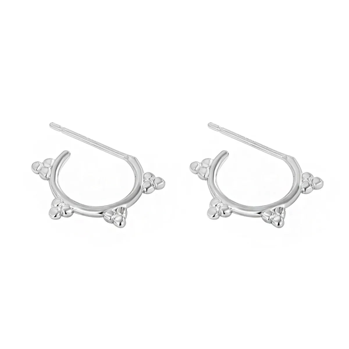 1 Pair Ig Style Triangle Plating Sterling Silver Earrings