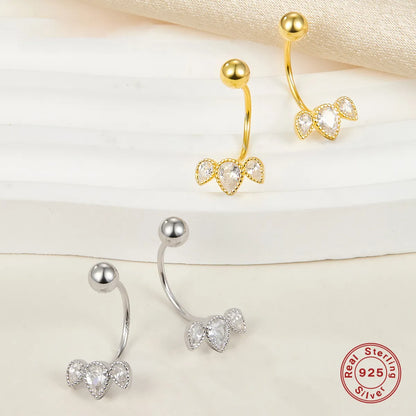 1 Pair Ig Style Water Droplets Plating Inlay Sterling Silver Zircon 18k Gold Plated White Gold Plated Earrings