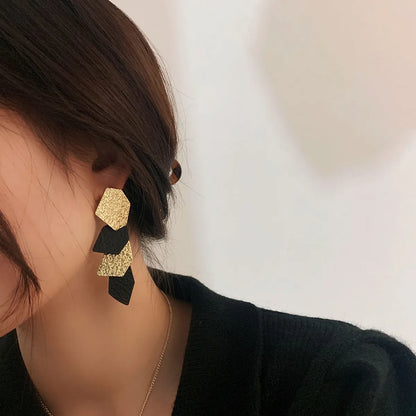 1 Pair Ins Style Geometric Alloy Plating Women's Earrings