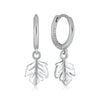 1 Pair Ins Style Leaf Copper Plating Earrings