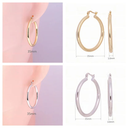 1 Pair Ins Style Simple Style Geometric Sterling Silver Plating Earrings