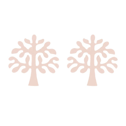 1 Pair Japanese Style Simple Style Tree Polishing Plating 304 Stainless Steel 18K Gold Plated Ear Studs