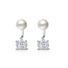 1 Pair Lady Crown Plating Inlay Copper Artificial Pearls Zircon Ear Studs