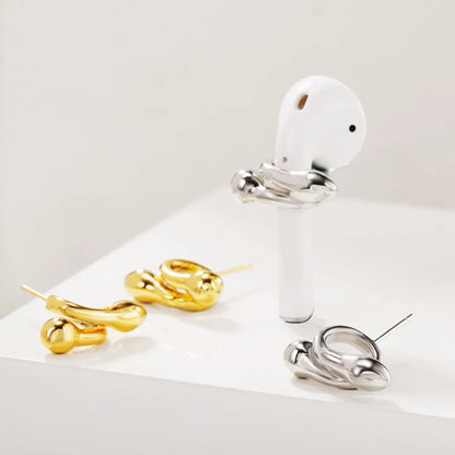 1 Pair Lady Geometric Alloy Metal Unisex Ear Studs