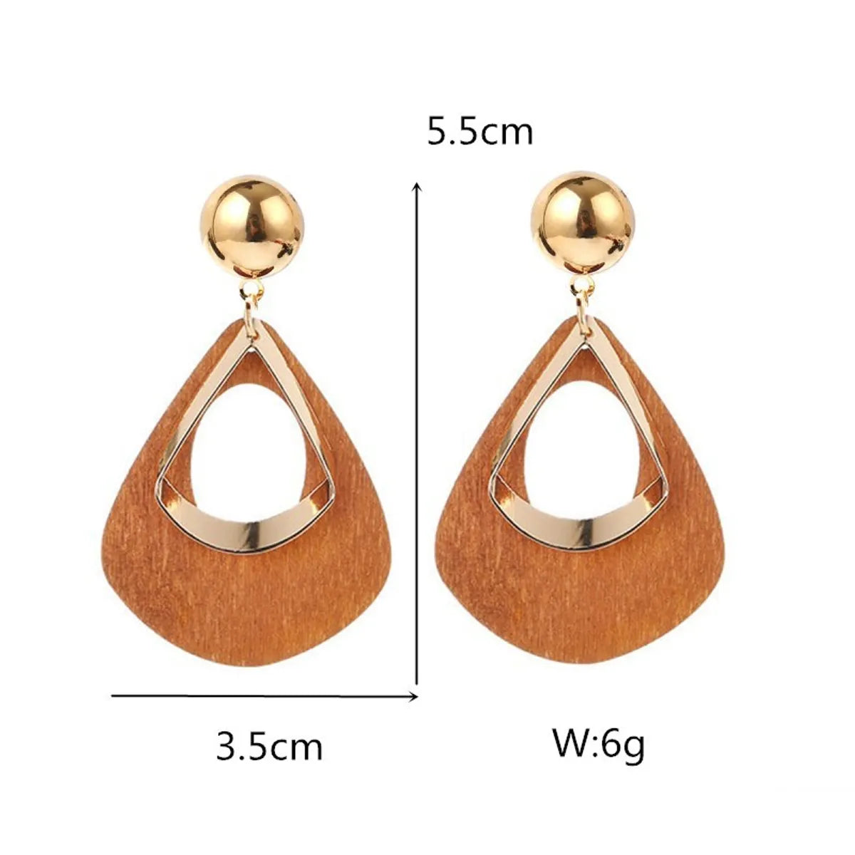 1 Pair Lady Geometric Metal Women'S Drop Earrings