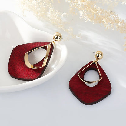 1 Pair Lady Geometric Metal Women'S Drop Earrings