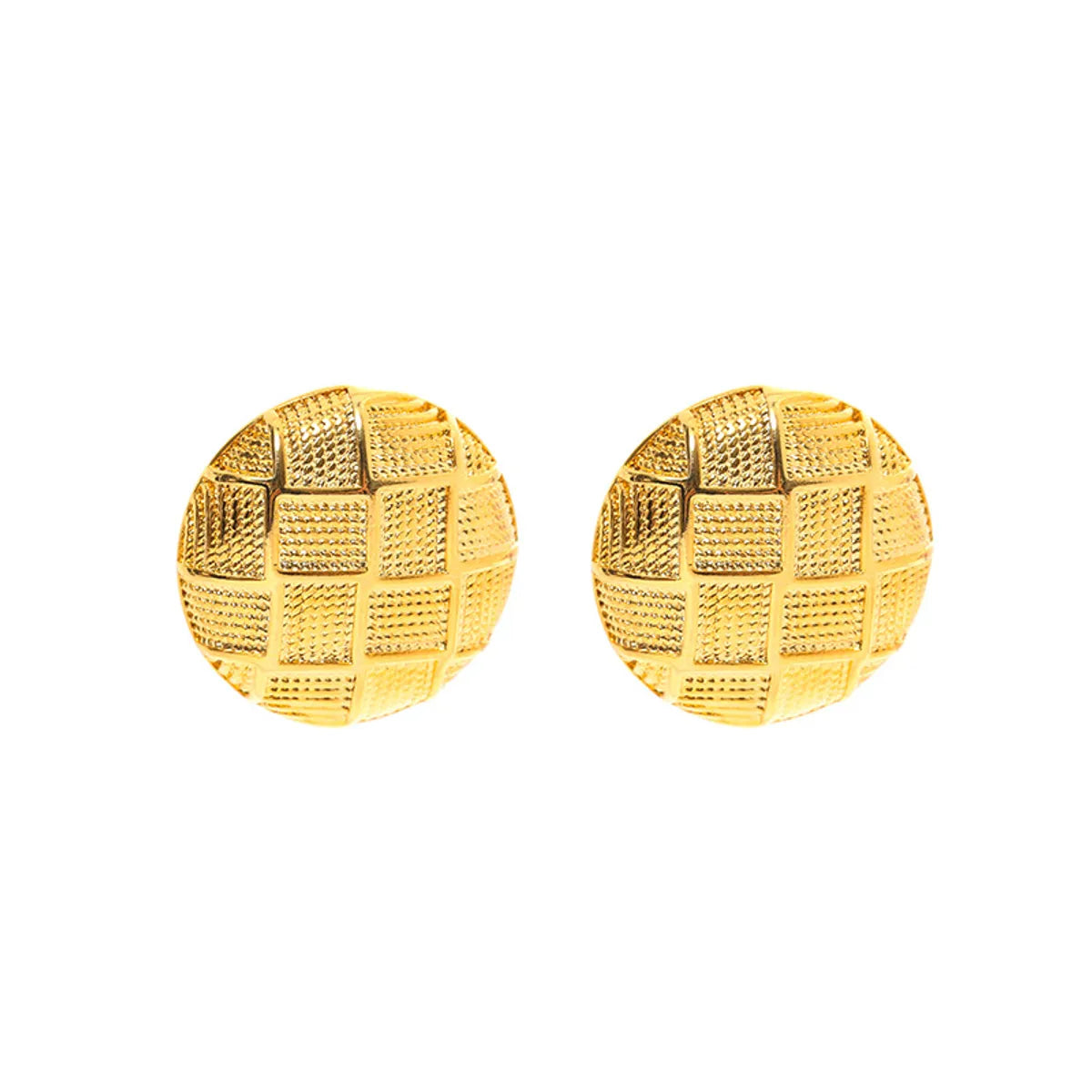 1 Pair Lady Geometric Plating Copper Ear Studs