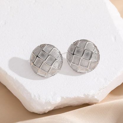 1 Pair Lady Geometric Plating Copper Ear Studs