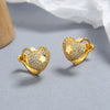 1 Pair Lady Heart Shape Plating Inlay Sterling Silver Artificial Gemstones Earrings