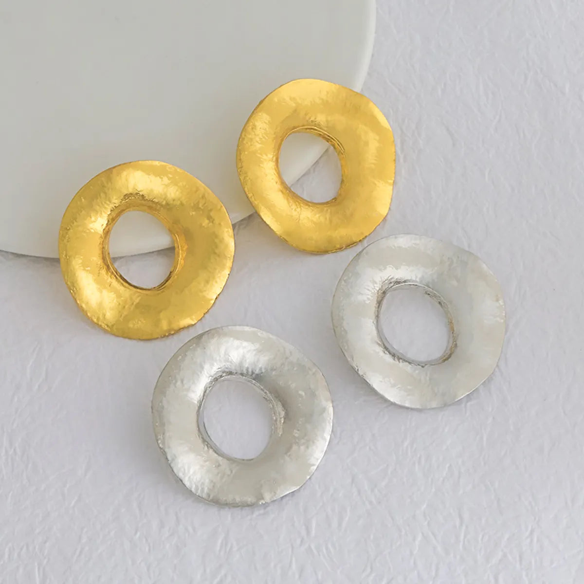 1 Pair Lady Irregular Plating Alloy Ear Studs