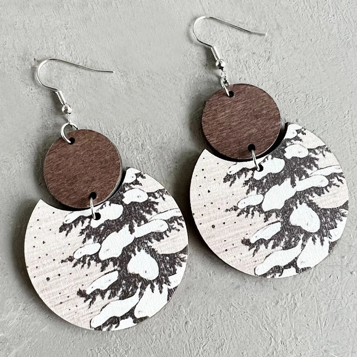 1 Pair Lady Streetwear Geometric Deer Wood Drop Earrings