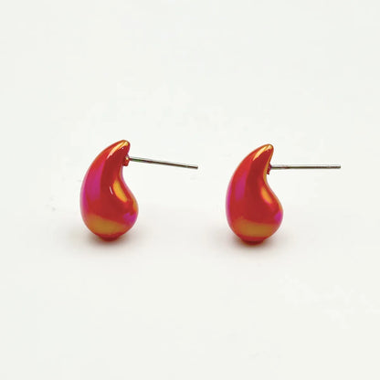 1 Pair Lady Sweet Water Droplets Arylic Ear Studs