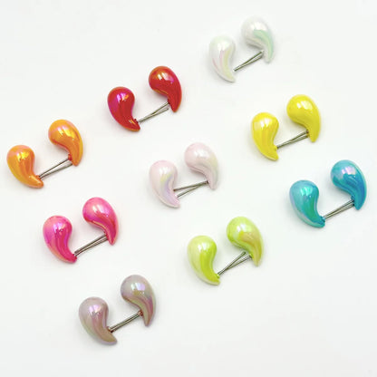 1 Pair Lady Sweet Water Droplets Arylic Ear Studs