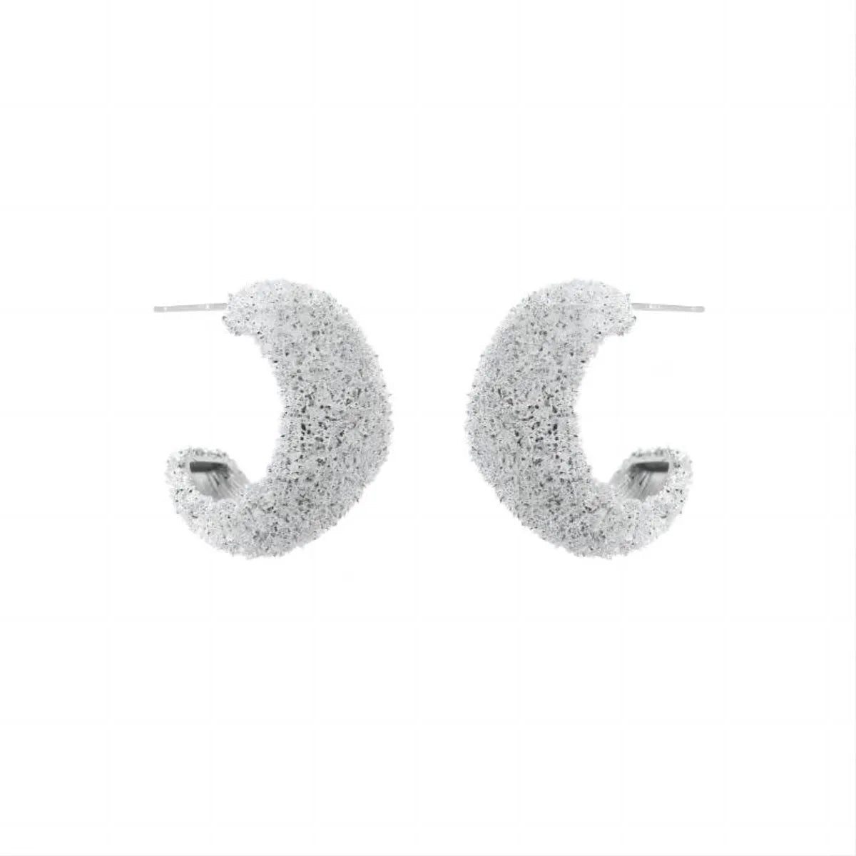 1 Pair Luxurious C Shape Plating Copper 18k Gold Plated White Gold Plated Ear Studs