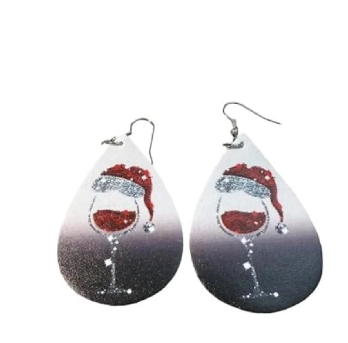 1 Pair Luxurious Romantic Simple Style Water Droplets Pu Leather Drop Earrings