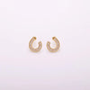 1 Pair Luxurious Simple Style Eye Solid Color Plating Inlay Copper Zircon Gold Plated Silver Plated Drop Earrings