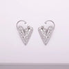 1 Pair Luxurious Simple Style Eye Solid Color Plating Inlay Copper Zircon Gold Plated Silver Plated Drop Earrings