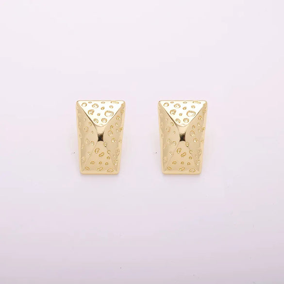 1 Pair Luxurious Simple Style Eye Solid Color Plating Inlay Copper Zircon Gold Plated Silver Plated Drop Earrings