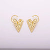 1 Pair Luxurious Simple Style Eye Solid Color Plating Inlay Copper Zircon Gold Plated Silver Plated Drop Earrings