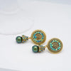 1 Pair Luxurious Simple Style Eye Solid Color Plating Inlay Copper Zircon Gold Plated Silver Plated Drop Earrings