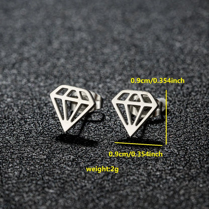 1 Pair Luxurious Sweet Artistic Animal Plating 304 Stainless Steel 18K Gold Plated Ear Studs