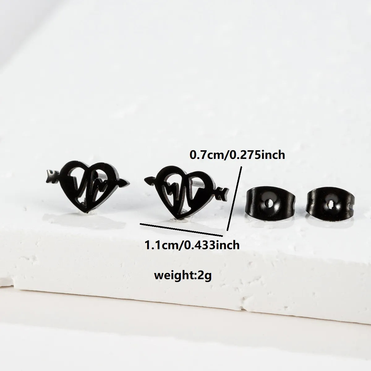 1 Pair Luxurious Sweet Artistic Animal Plating 304 Stainless Steel 18K Gold Plated Ear Studs