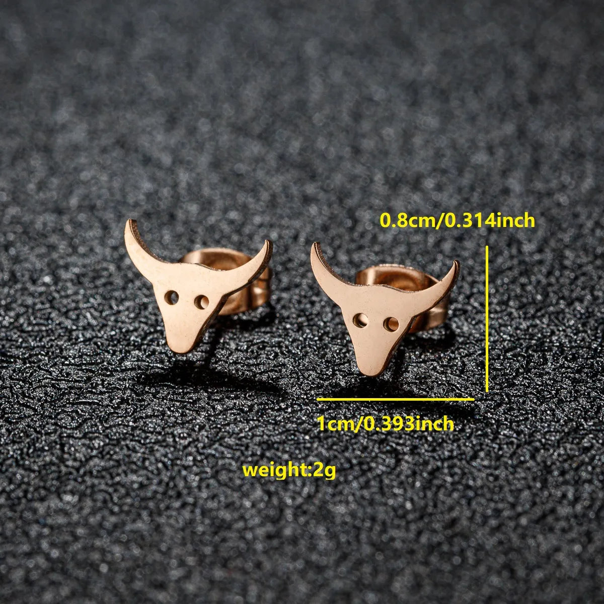 1 Pair Luxurious Sweet Artistic Animal Plating 304 Stainless Steel 18K Gold Plated Ear Studs