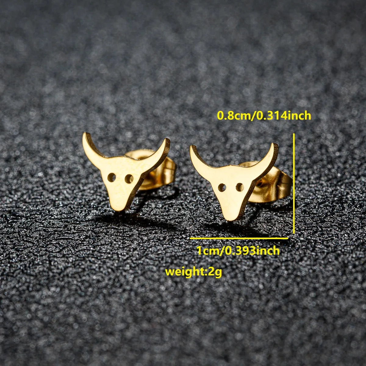 1 Pair Luxurious Sweet Artistic Animal Plating 304 Stainless Steel 18K Gold Plated Ear Studs