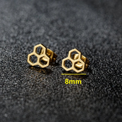 1 Pair Luxurious Sweet Artistic Animal Plating 304 Stainless Steel 18K Gold Plated Ear Studs