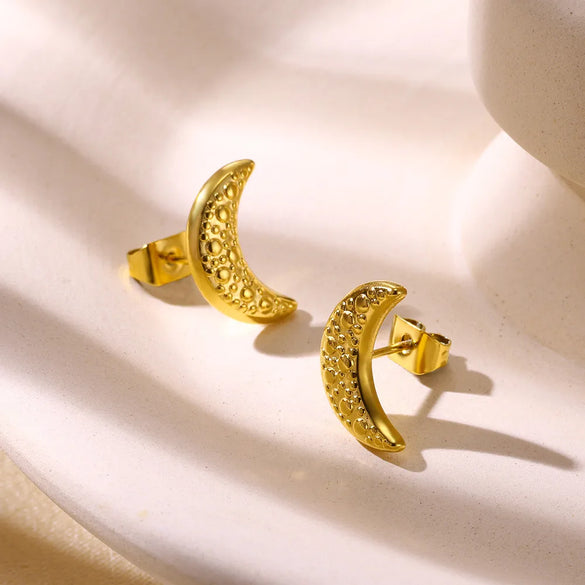 1 Pair Marine Style Classic Style Starfish Heart Shape Shell Plating 304 Stainless Steel Ear Studs