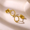 1 Pair Marine Style Classic Style Starfish Heart Shape Shell Plating 304 Stainless Steel Ear Studs