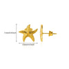1 Pair Marine Style Classic Style Starfish Heart Shape Shell Plating 304 Stainless Steel Ear Studs
