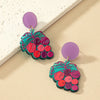 1 Pair Marine Style Simple Style Cactus Grape Arylic Drop Earrings