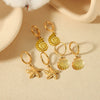 1 Pair Marine Style Simple Style Starfish Snails Shell Plating 304 Stainless Steel 18K Gold Plated Drop Earrings