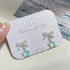 1 Pair Marine Style Sweet Starfish Shell Fish Tail Alloy Resin Drop Earrings Ear Studs