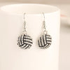 1 Pair Modern Style Baseball Basketball Football Inlay Zinc Alloy Rhinestones Drop Earrings