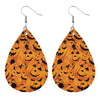 1 Pair Modern Style Pumpkin Pu Leather Drop Earrings