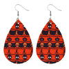 1 Pair Modern Style Pumpkin Pu Leather Drop Earrings