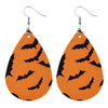 1 Pair Modern Style Pumpkin Pu Leather Drop Earrings