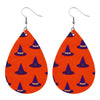 1 Pair Modern Style Pumpkin Pu Leather Drop Earrings