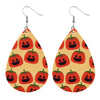 1 Pair Modern Style Pumpkin Pu Leather Drop Earrings