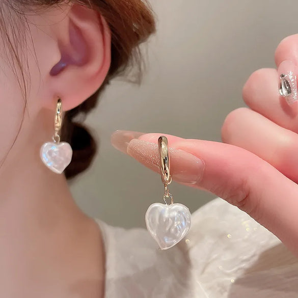 1 Pair Modern Style Rhombus Imitation Pearl Alloy Drop Earrings Earrings