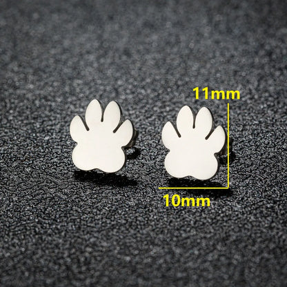 1 Pair Modern Style Simple Style Classic Style Animal Heart Shape Pineapple Plating 304 Stainless Steel 18K Gold Plated Ear Studs