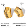 1 Pair Modern Style Simple Style Classic Style Color Block 304 Stainless Steel Earrings