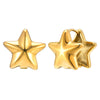 1 Pair Modern Style Simple Style Classic Style Star 201 Stainless Steel Gold Plated Ear Studs