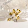1 Pair Modern Style Simple Style Heart Shape Polishing 304 Stainless Steel 14K Gold Plated Drop Earrings