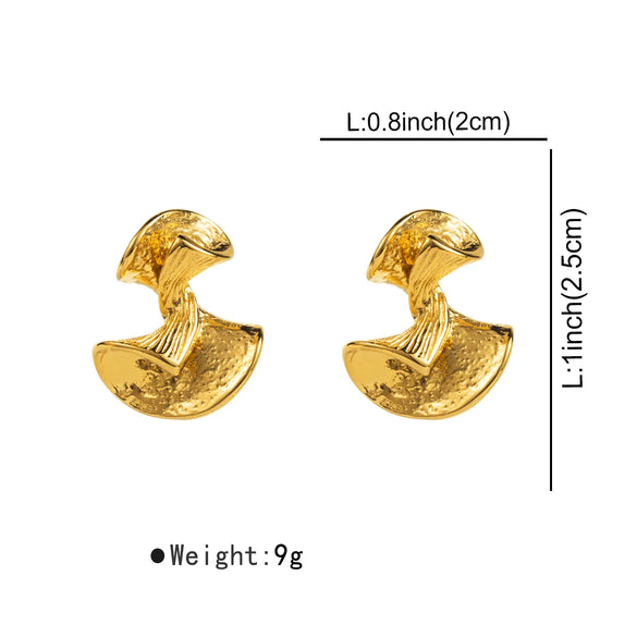 1 Pair Modern Style Simple Style Irregular 304 Stainless Steel Ear Studs