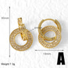 1 Pair Modern Style Simple Style Round Plating Inlay Copper Zircon 18K Gold Plated Ear Studs