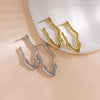 1 Pair Modern Style Simple Style Solid Color Plating 304 Stainless Steel 14K Gold Plated Ear Studs