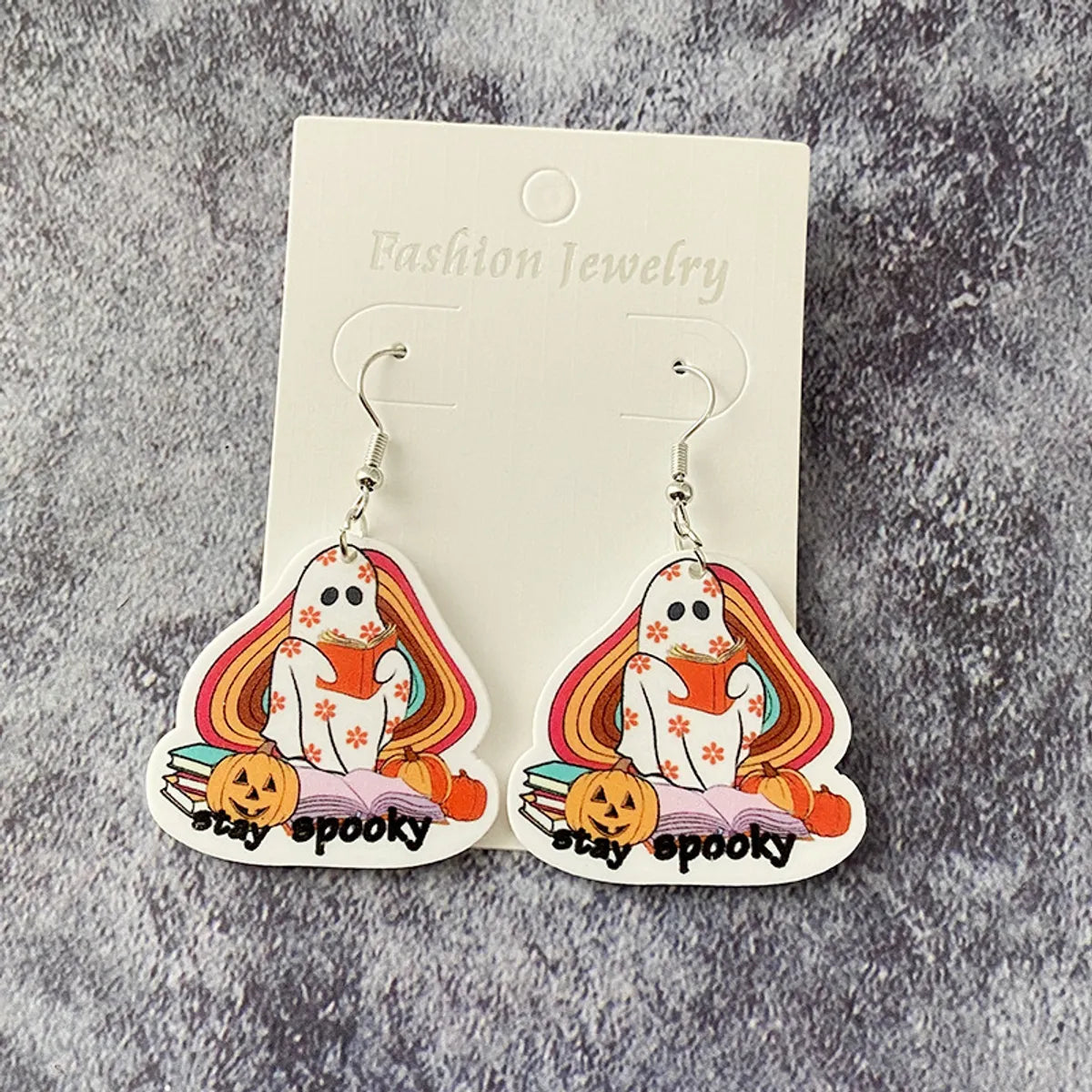 1 Pair Modern Style Streetwear Halloween Pattern Arylic Drop Earrings